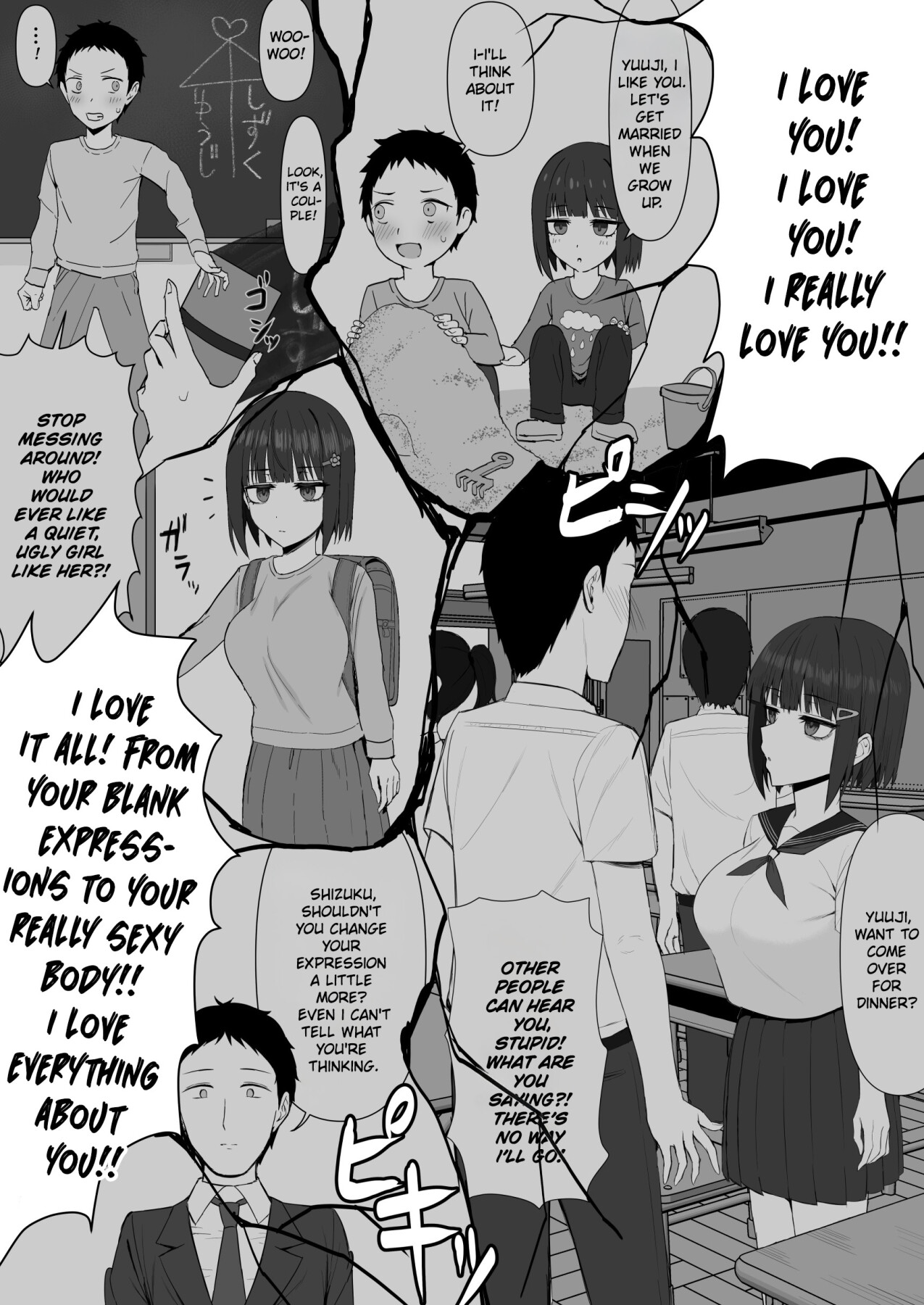 Hentai Manga Comic-My Expressionless Childhood Friend Was Snatched Away by a Creepy Otaku and Was Having Lovey-Dovey Tongue-Kissing Sex-Read-36